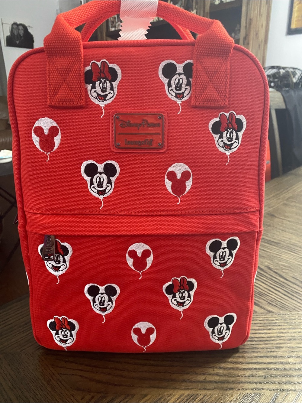 Disney Loungefly Backpack with Mickey & Minnie Balloon Faces